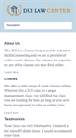 Mobile Screenshot of duilawcenter.org